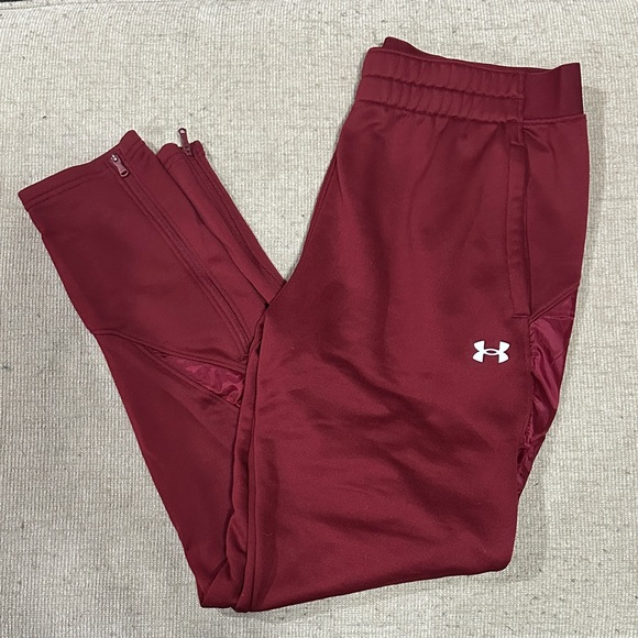 Under Armour Pants - Under Armour Burgundy Athletic Pants